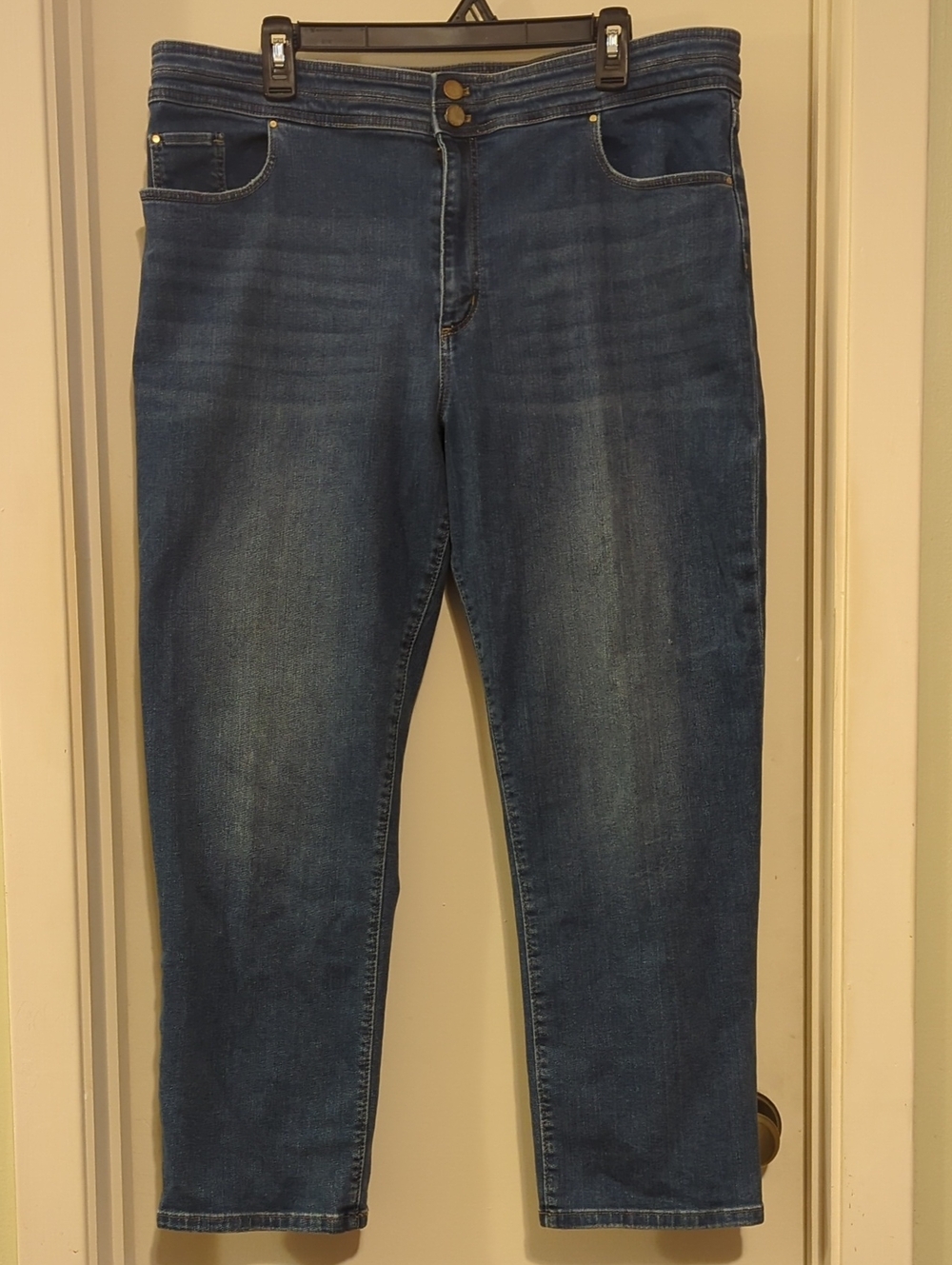 Ann Taylor Factory Women's Straight Leg Jeans - Medium Blue
